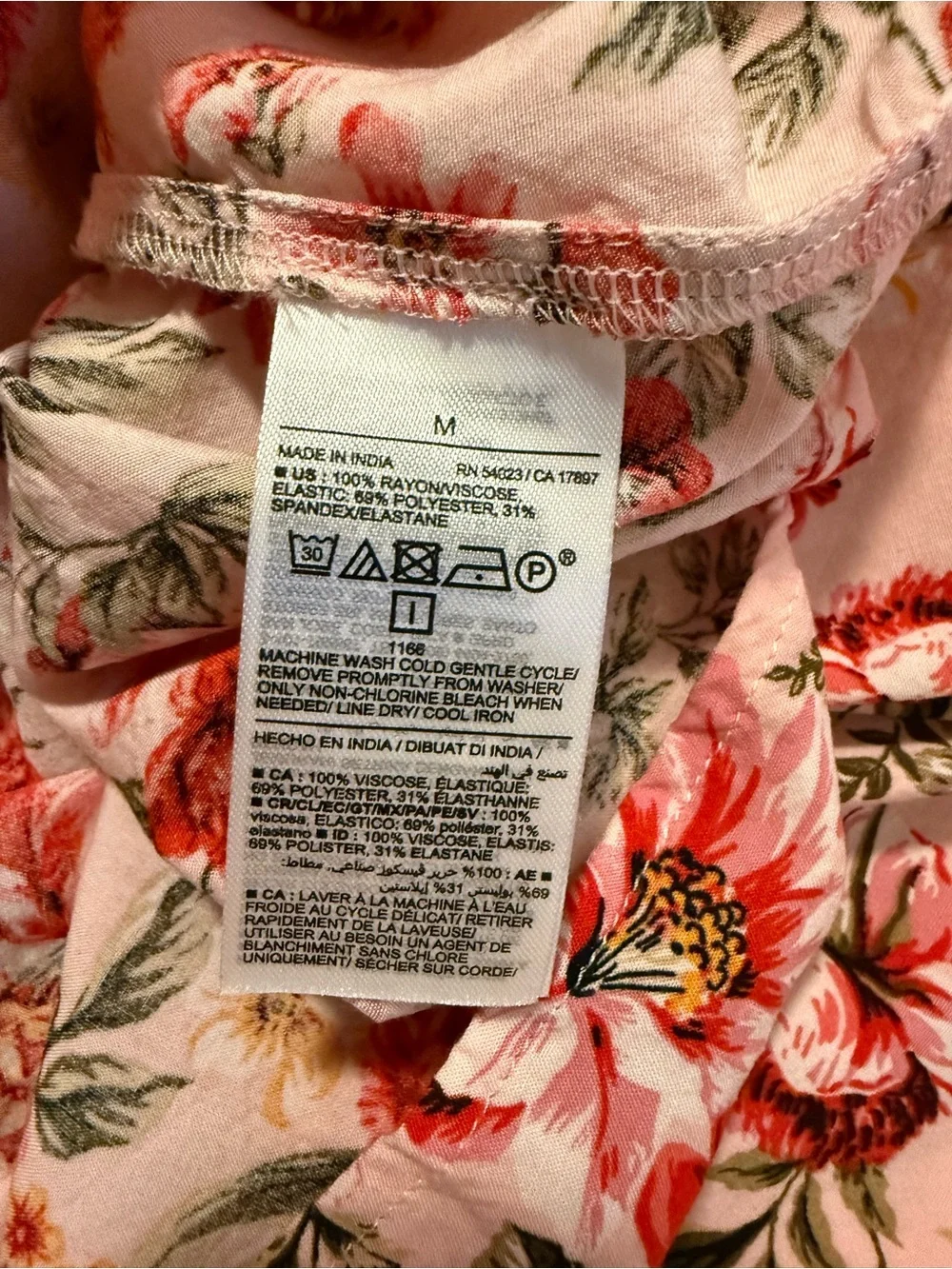 FREE with bundle 
Old Navy Pink Floral Smocked Long-Sleeve Dress - Picture 7 of 7